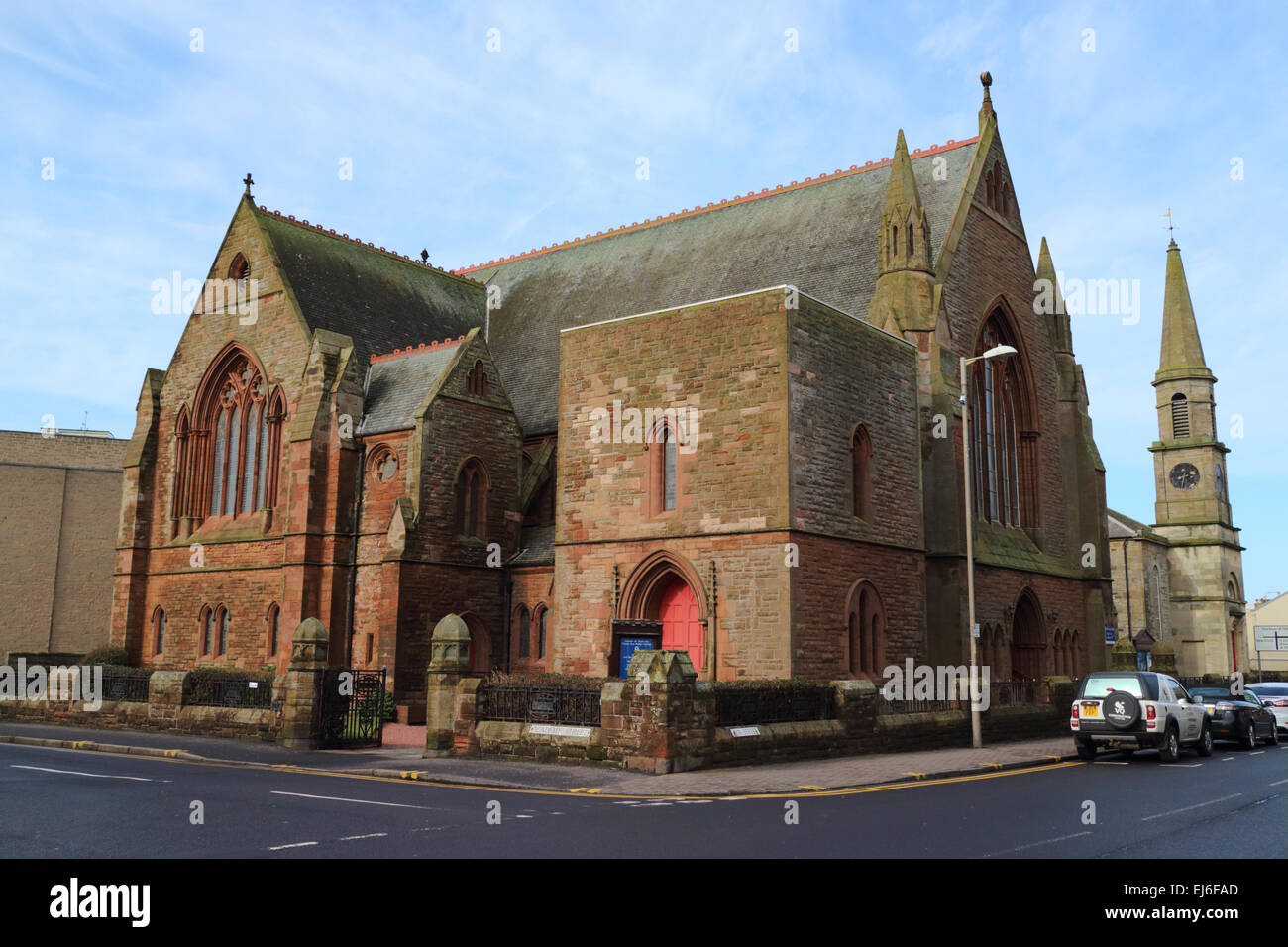 Église d'écosse Troon ancienne église paroissiale Scotland UK Banque D'Images