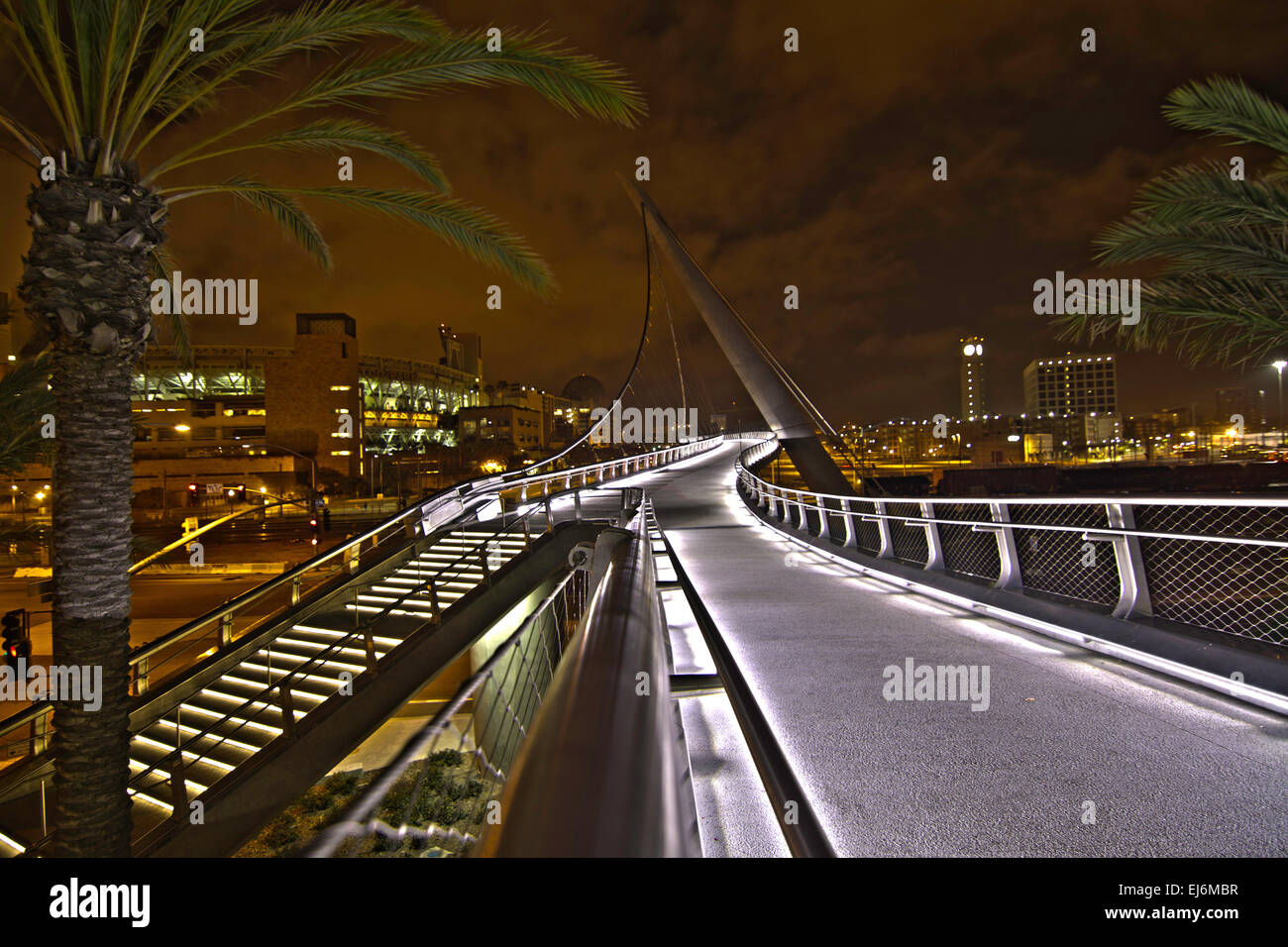 Un pont aérien de l'Hilton San Diego Bayfront Banque D'Images