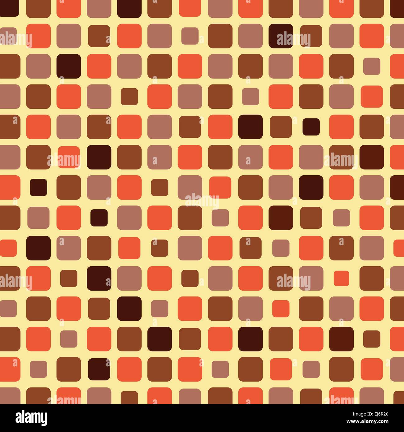 Arrière-plan de la Mosaïque de carreaux orange, vector illustration Illustration de Vecteur