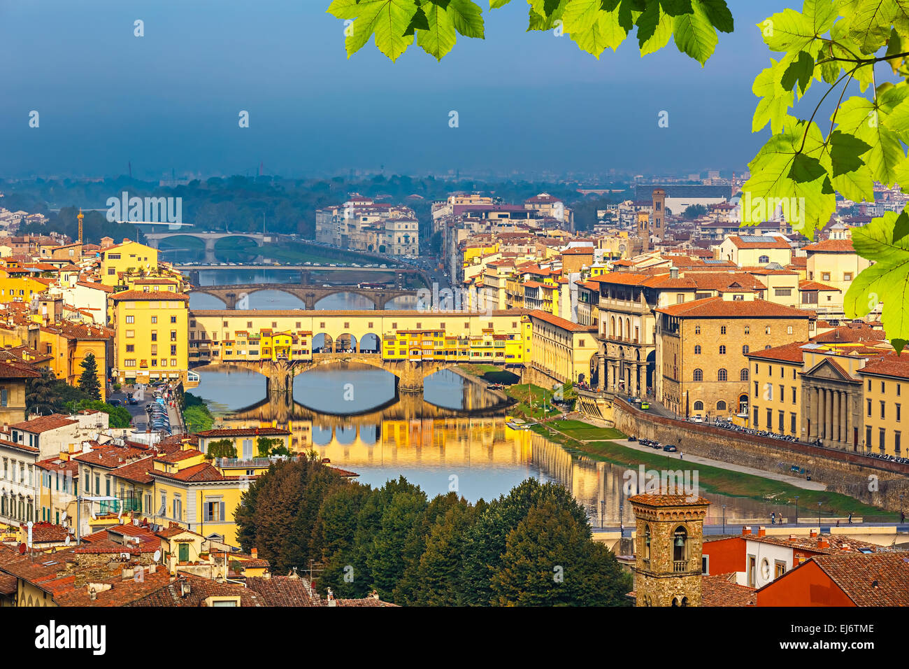 Ponts sur l'Arno à Florence Banque D'Images