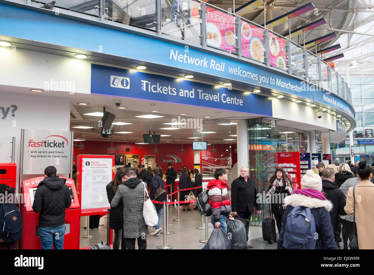 La gare de Manchester Piccadilly, dans le grand Manchester, Angleterre, Royaume-Uni Banque D'Images