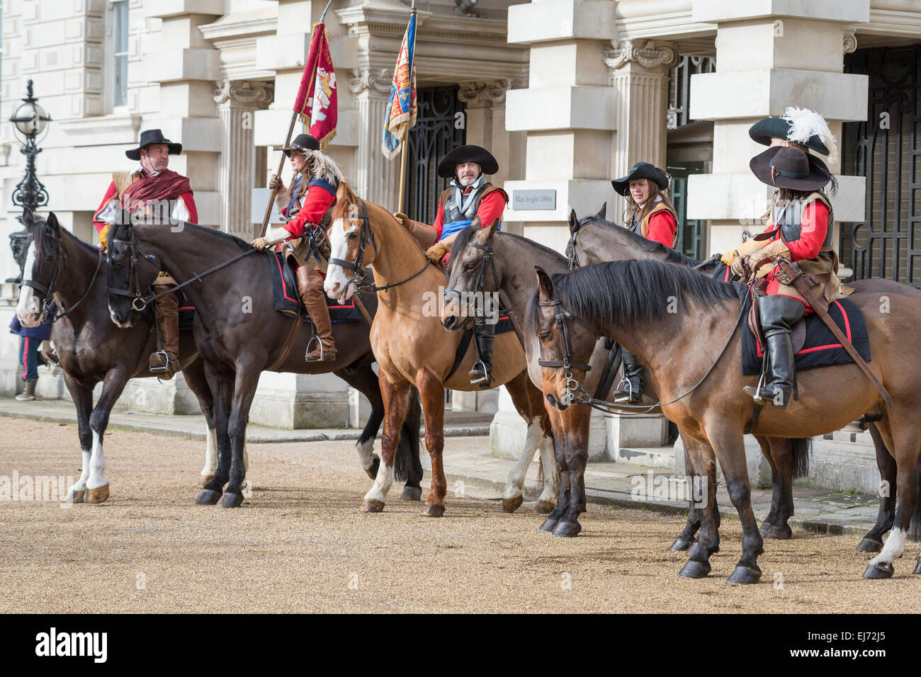 La commémoration annuelle de l'exécution du Roi Charles I, Londres, UK Banque D'Images