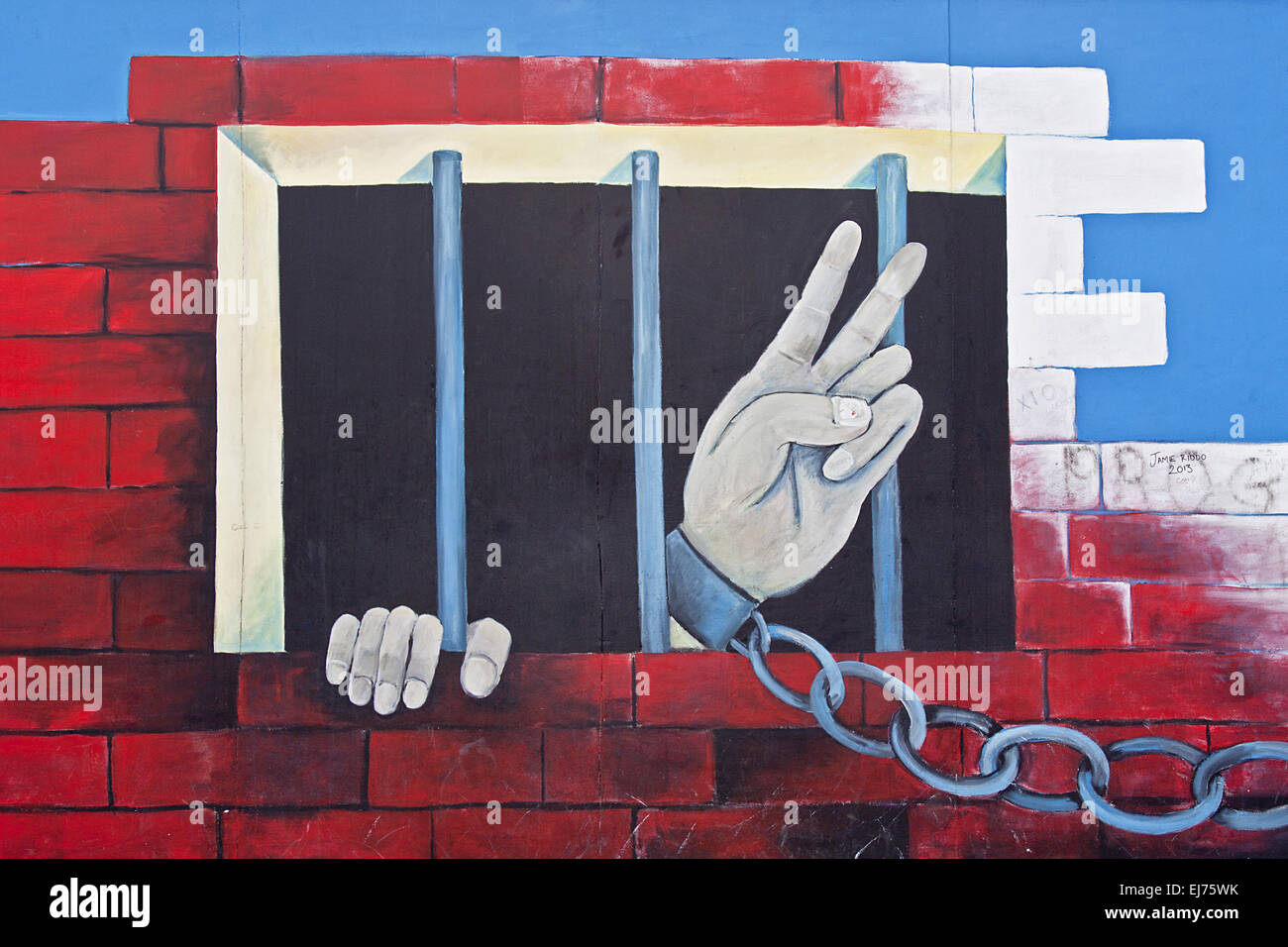 East Side Gallery Banque D'Images
