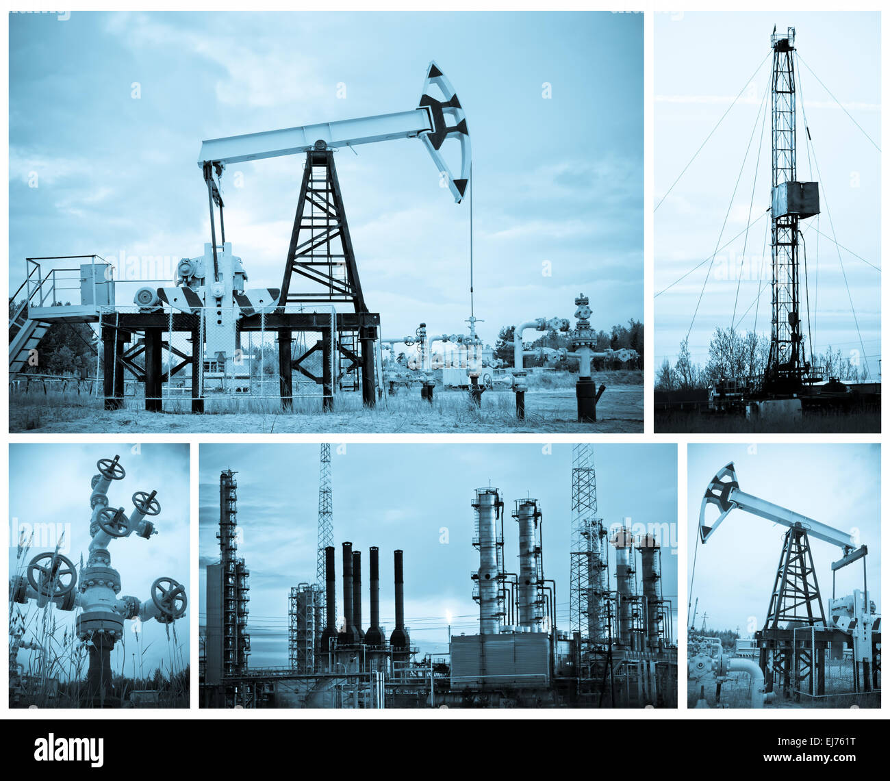 Industrie pétrolière. Banque D'Images
