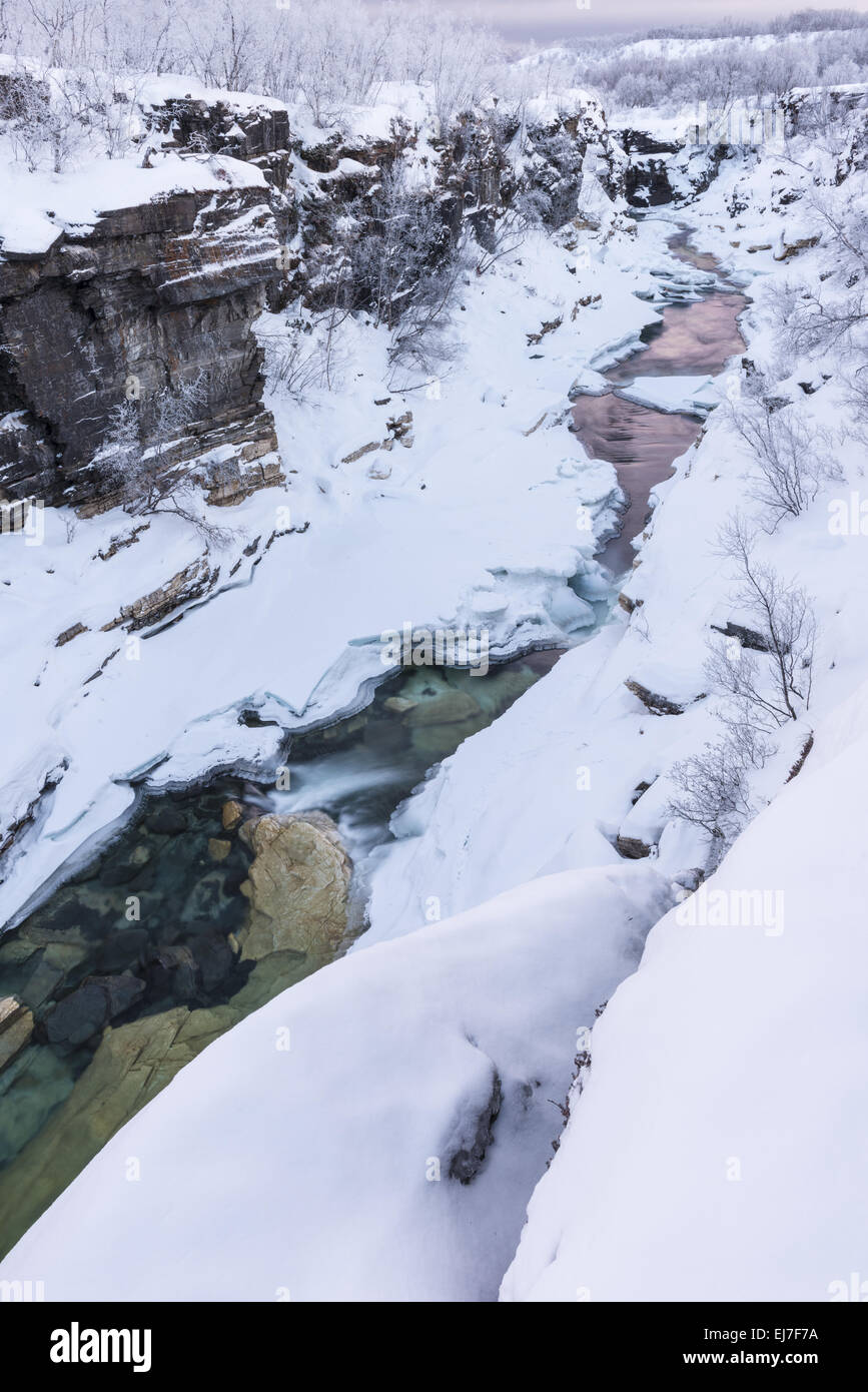 Abisko Abisko Canyon, NP, Laponie, Suède Banque D'Images