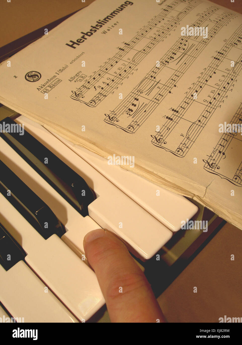 Les notes de musique et de piano Banque D'Images
