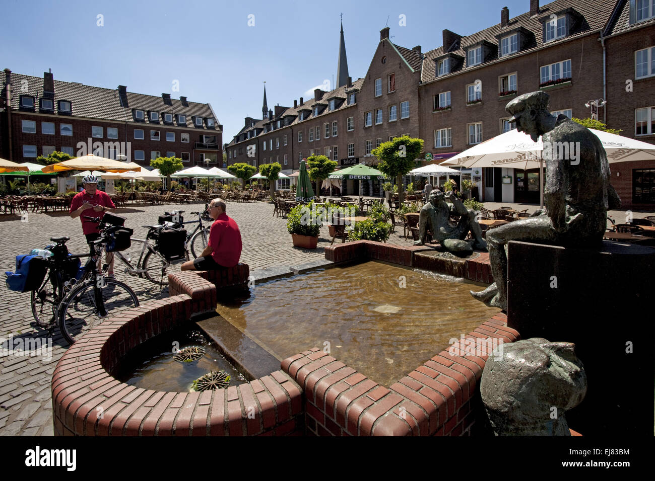 Marché des céréales, Wesel, Allemagne Banque D'Images