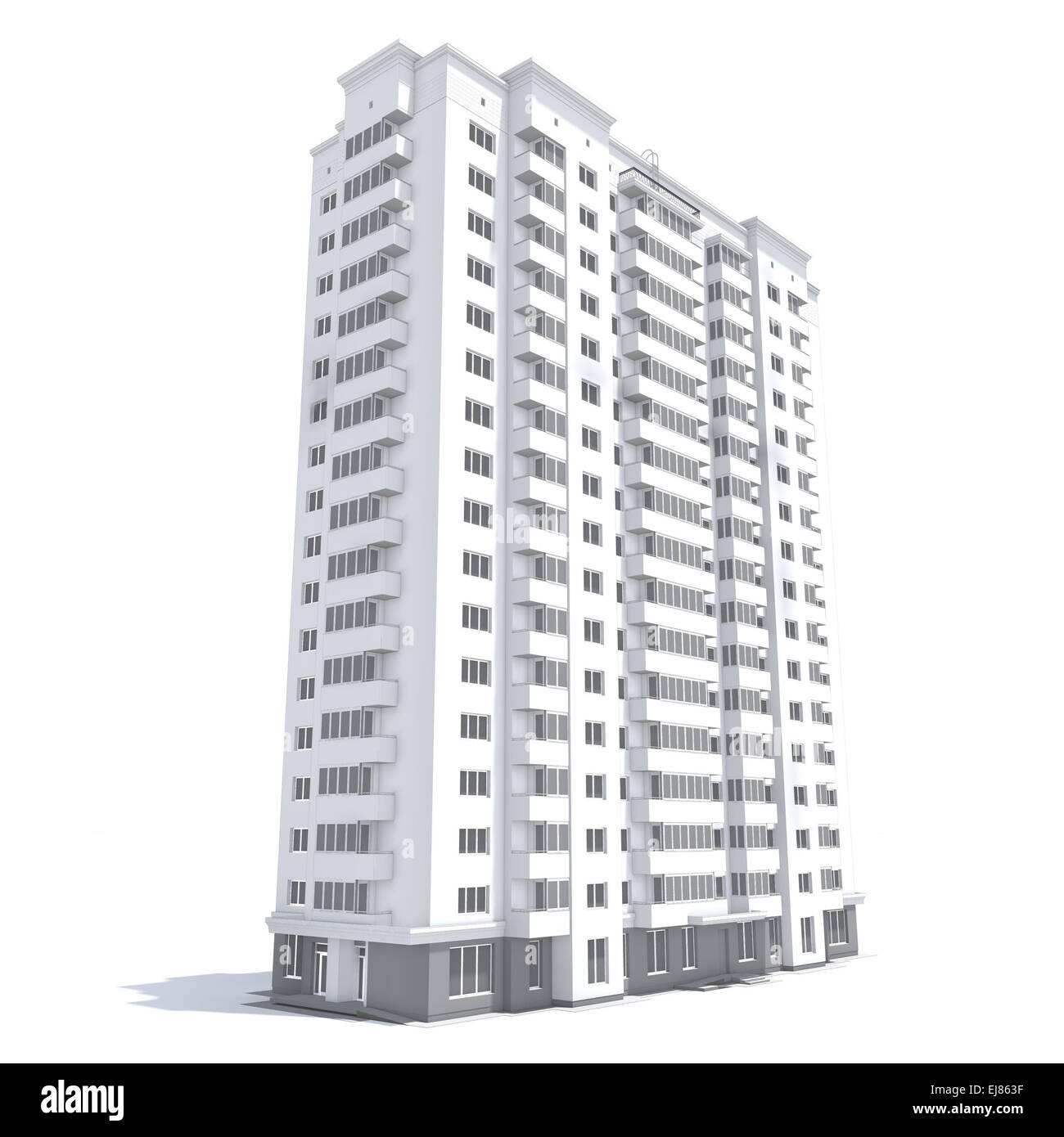 Bâtiment de plusieurs étages Banque D'Images