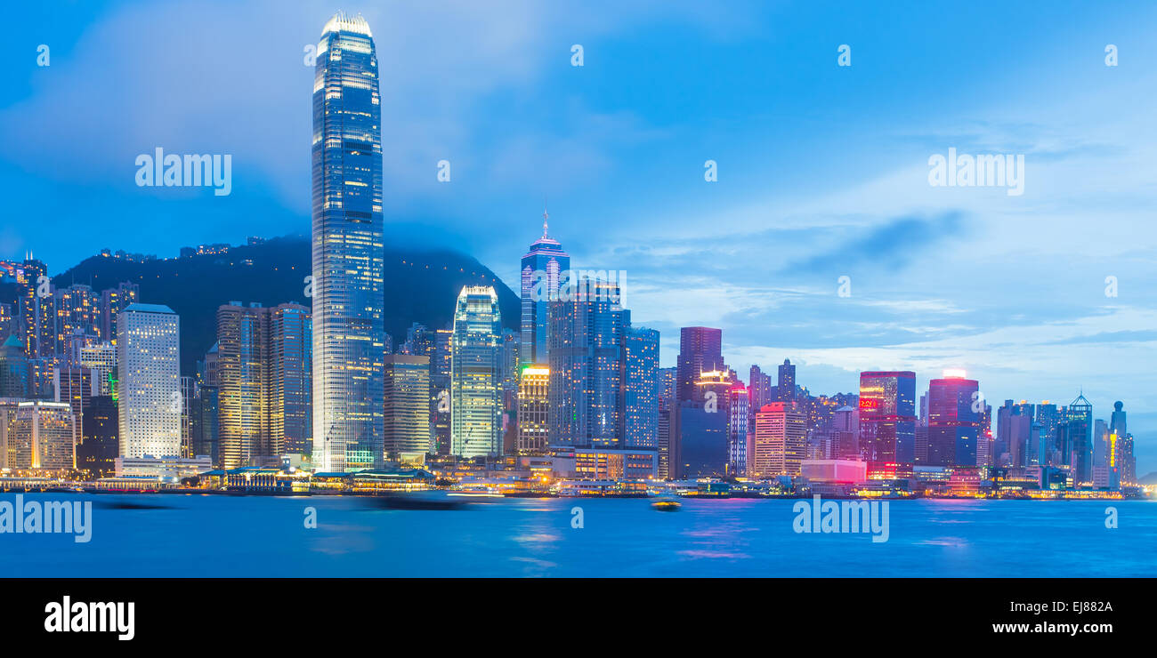 Horizon de Hong Kong Banque D'Images