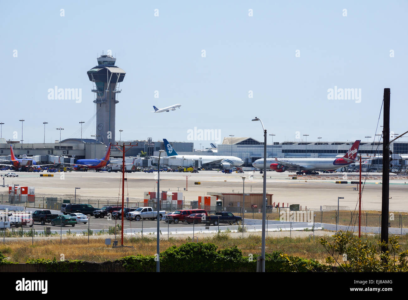 De l'aéroport de Los Angeles LAX Banque D'Images