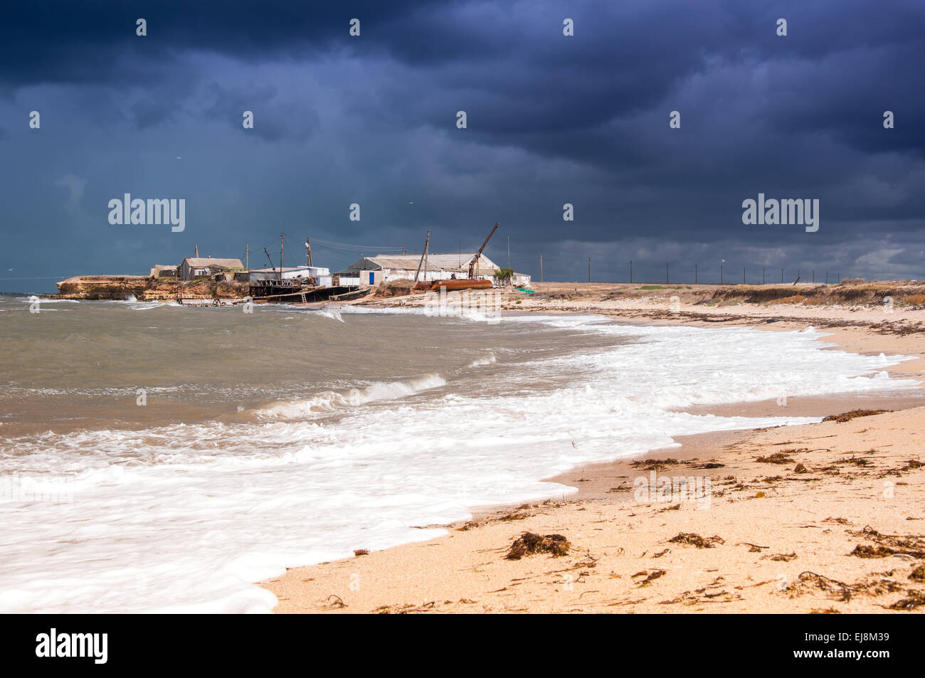 Vue de paysage marin. Banque D'Images