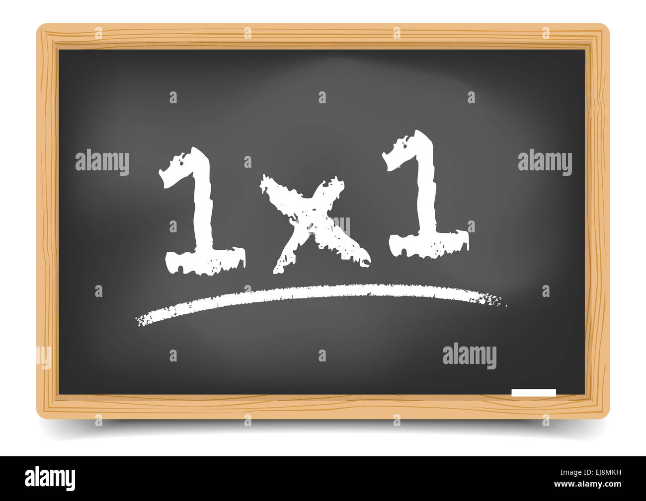 Tableau noir 1 x 1 Banque D'Images