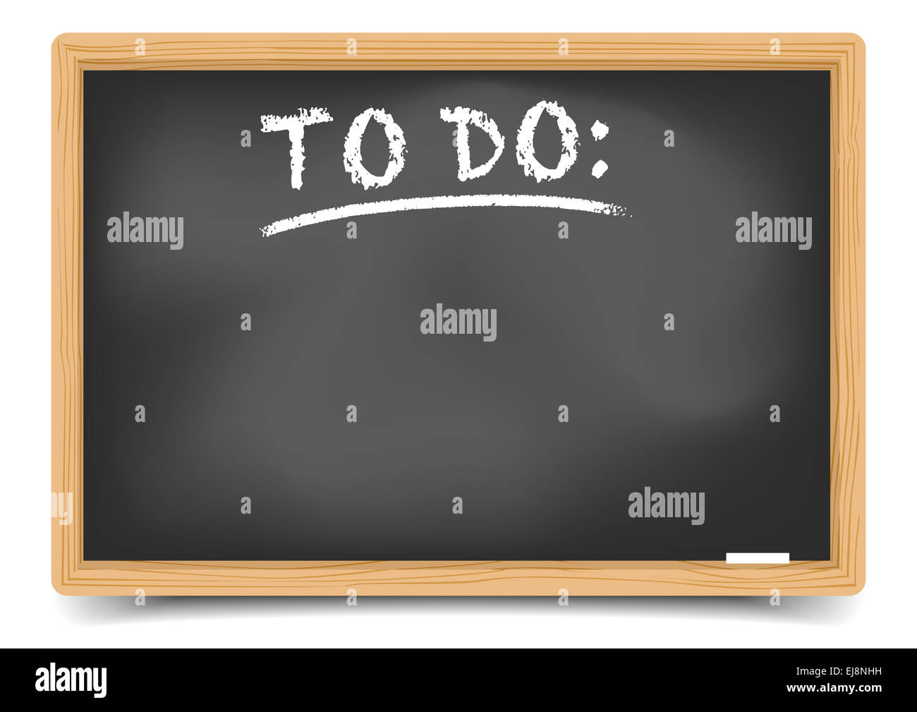 Tableau noir à faire Banque D'Images