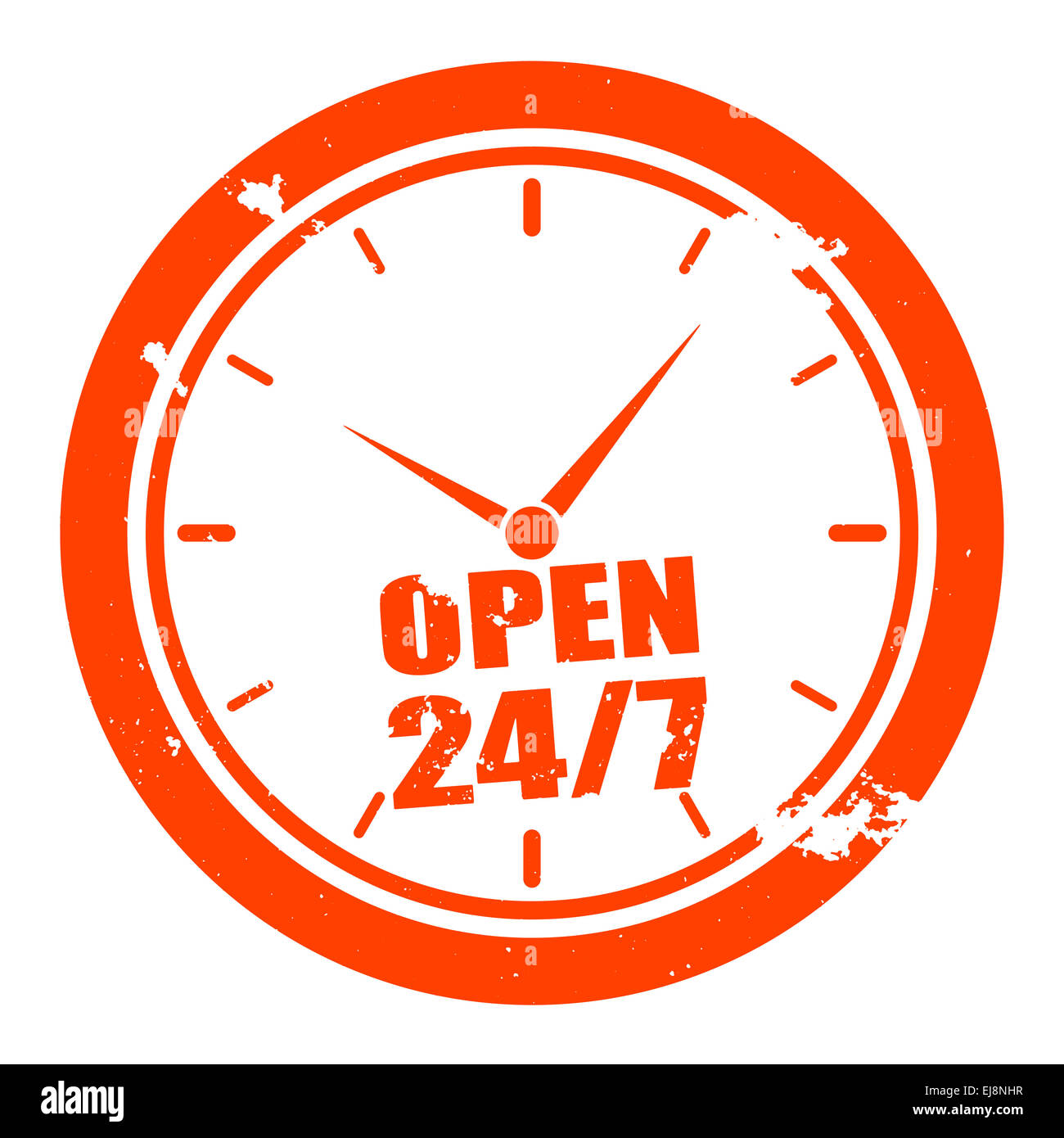 ouvert 24/7 Banque D'Images