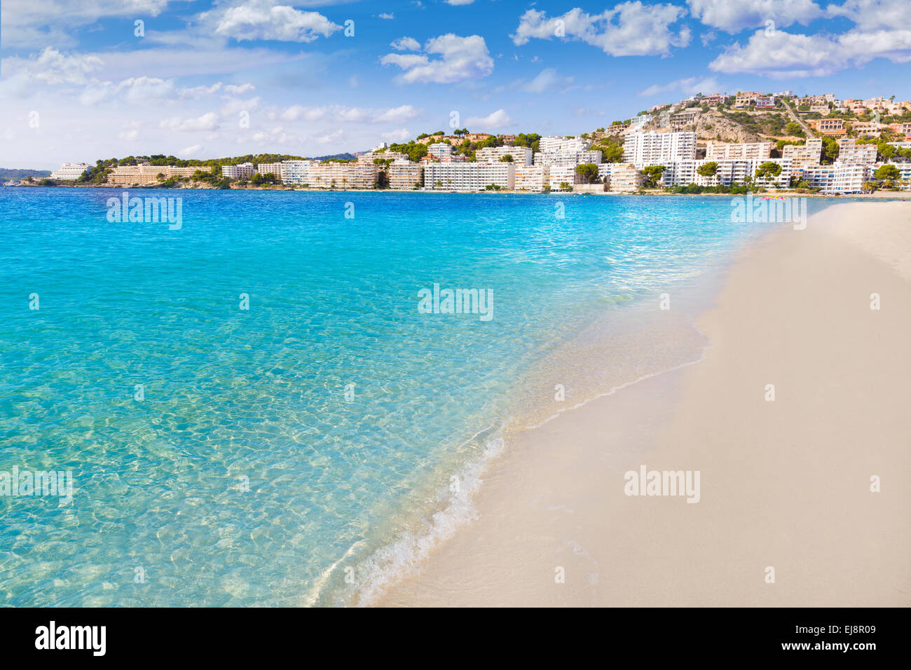 Mallorca Cala Santa Ponsa Ponca Calvià plage de Majorque de l'Espagne Banque D'Images