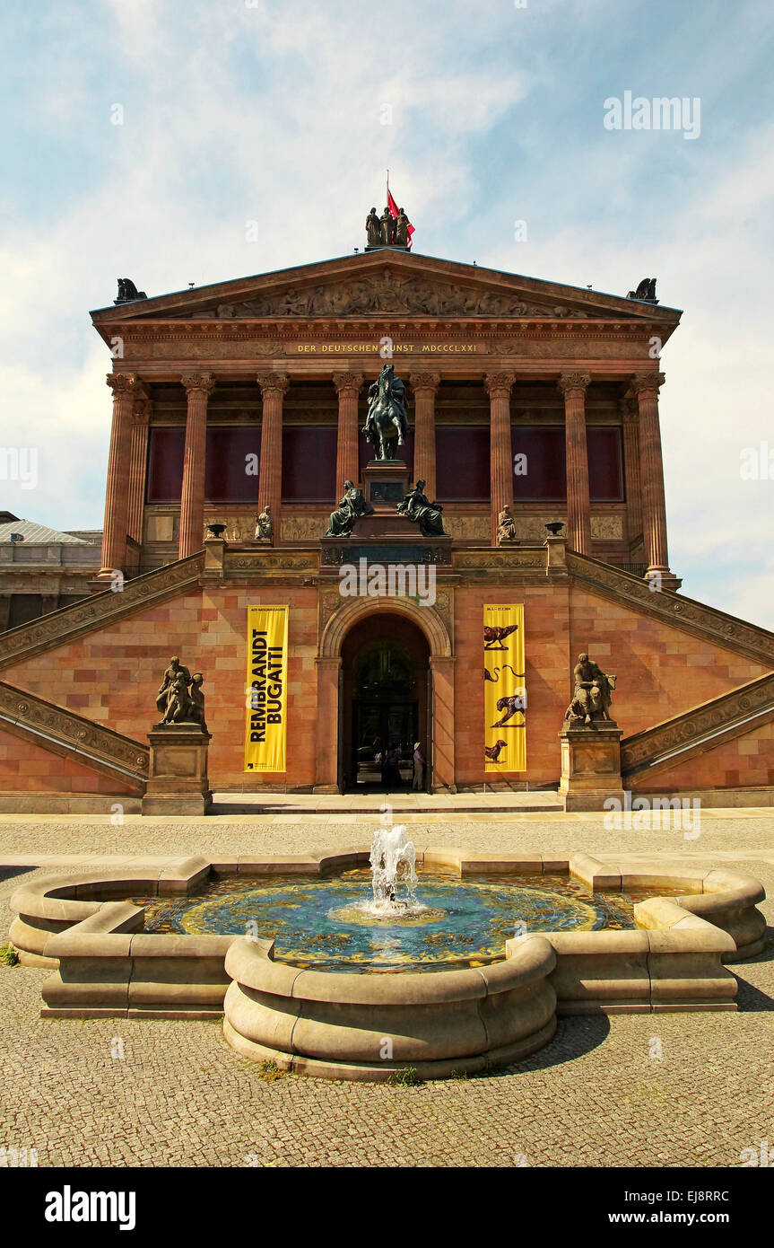 Ancienne Galerie Nationale Allemagne Berlin Banque D'Images