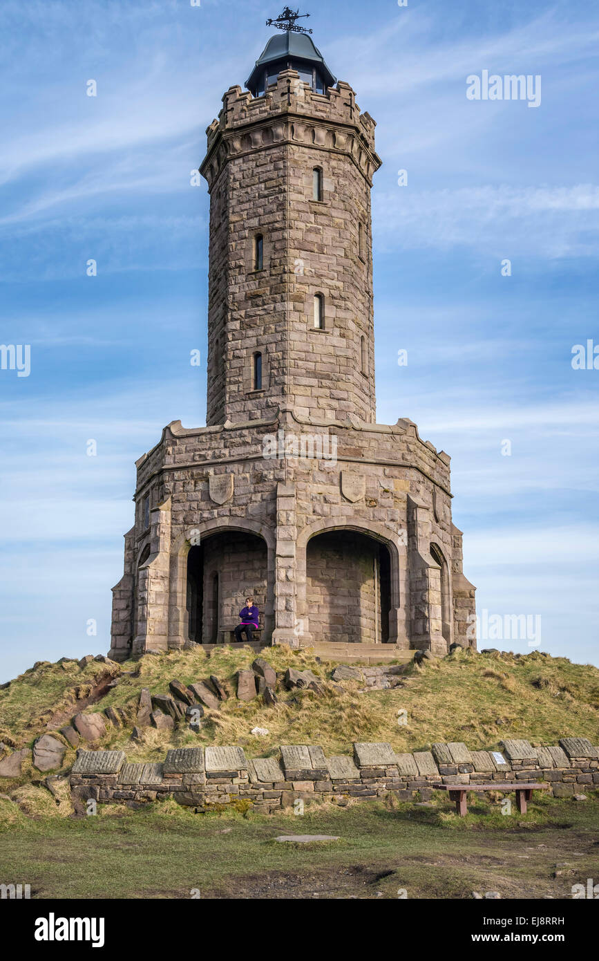 La tour du Jubilé sur les Maures en Darwen Lancashire. Banque D'Images