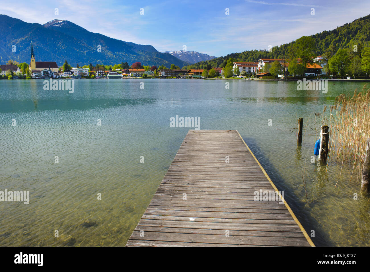 Le lac Tegernsee en Bavière Banque D'Images