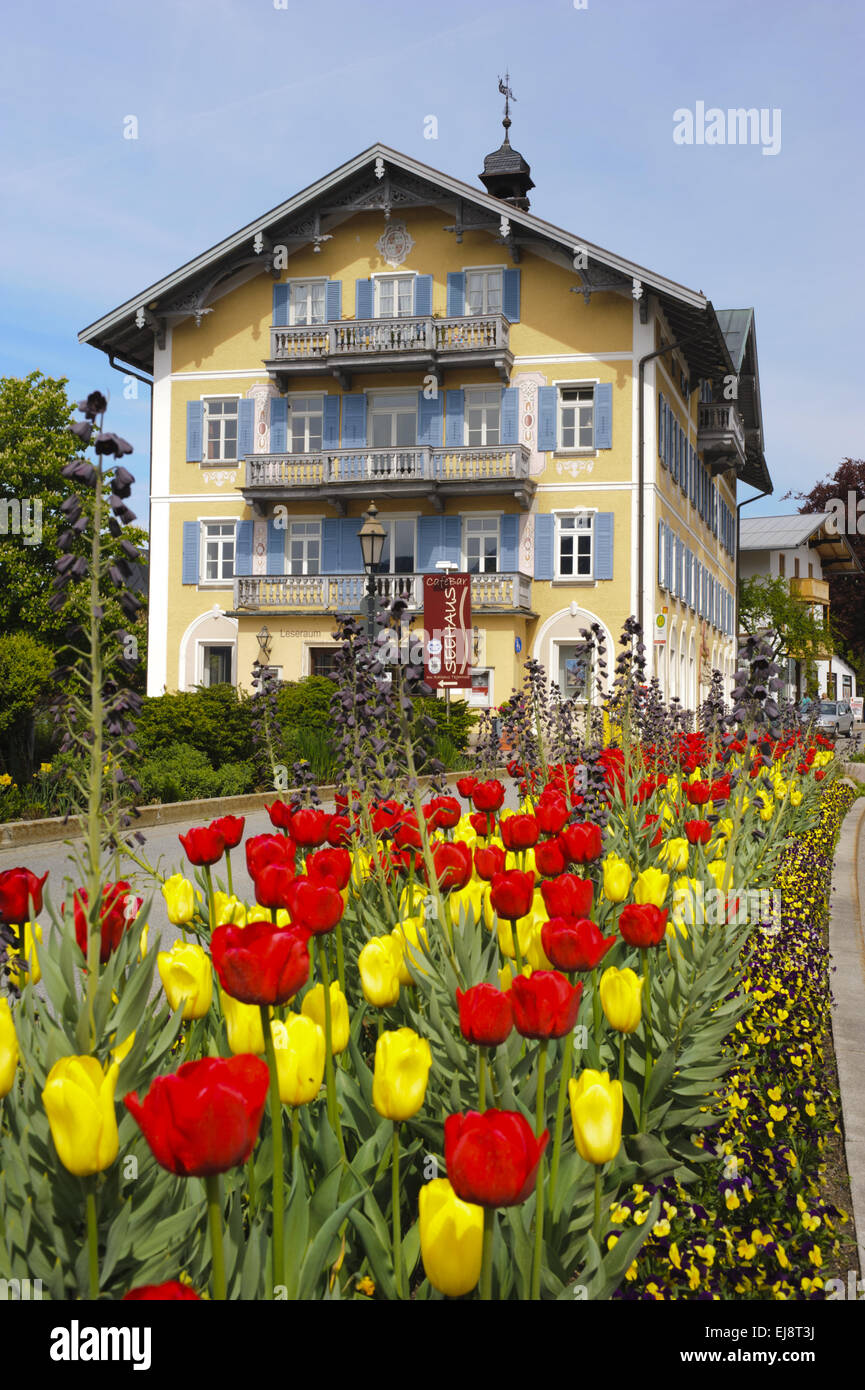 Hôtel de ville de ville Tegernssee en Bavière Banque D'Images