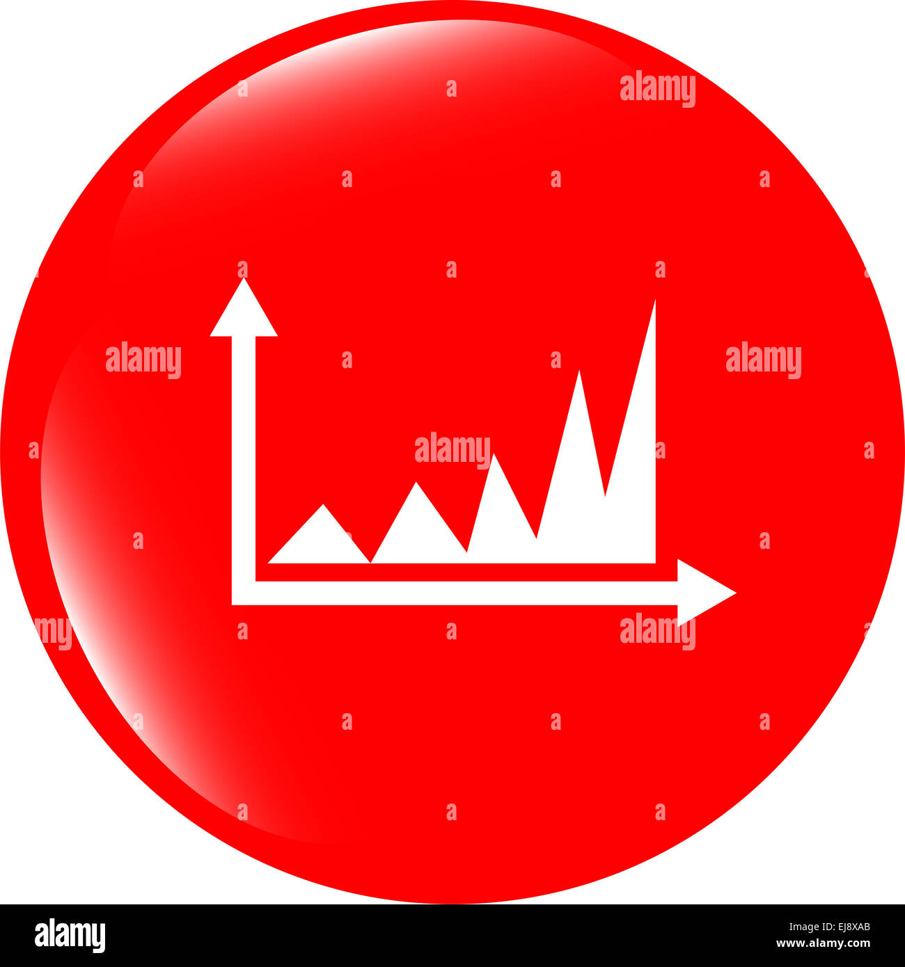 Icône Diagramme Bouton web, concept d'entreprise Banque D'Images
