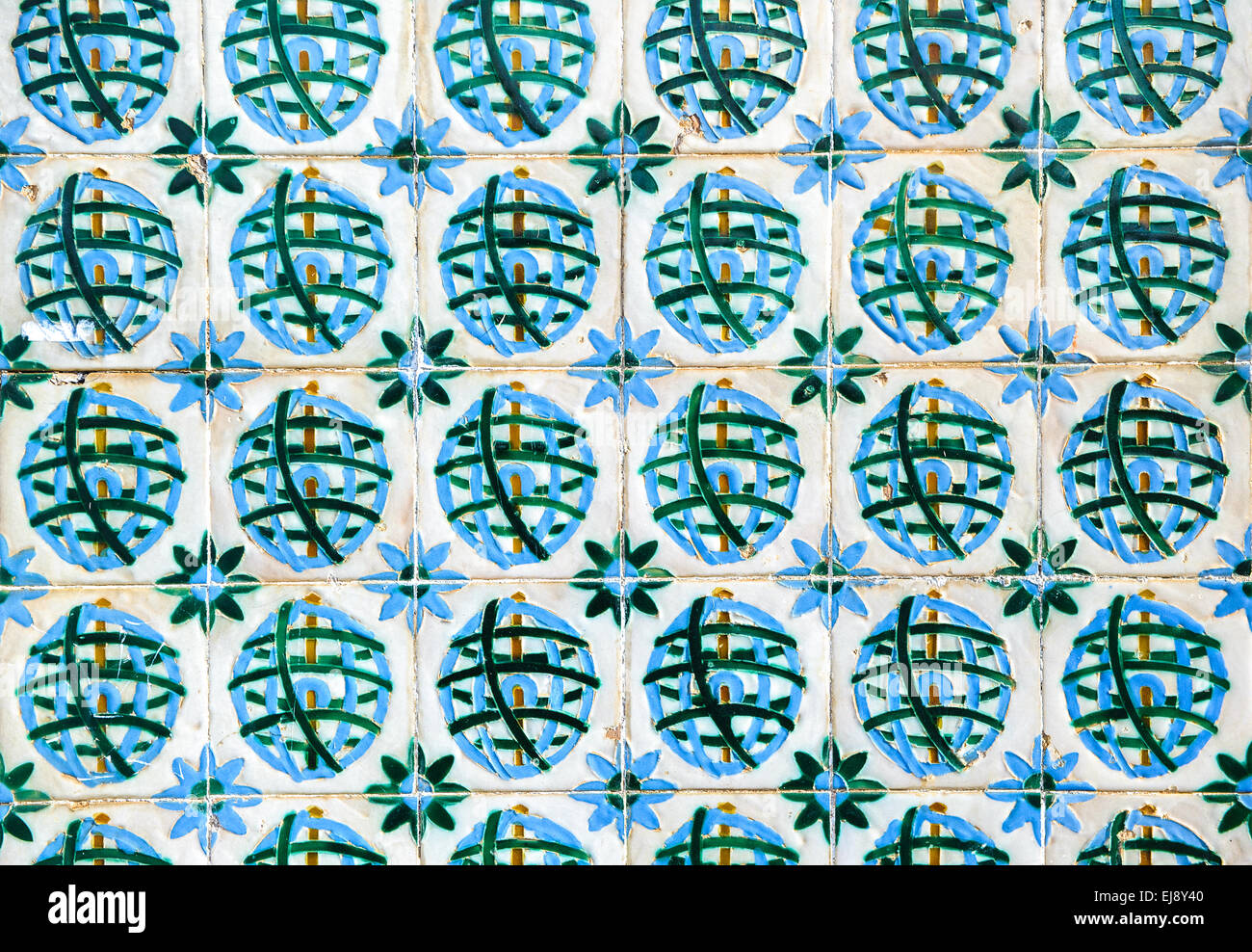 Azulejos, carreaux portugais traditionnels Banque D'Images