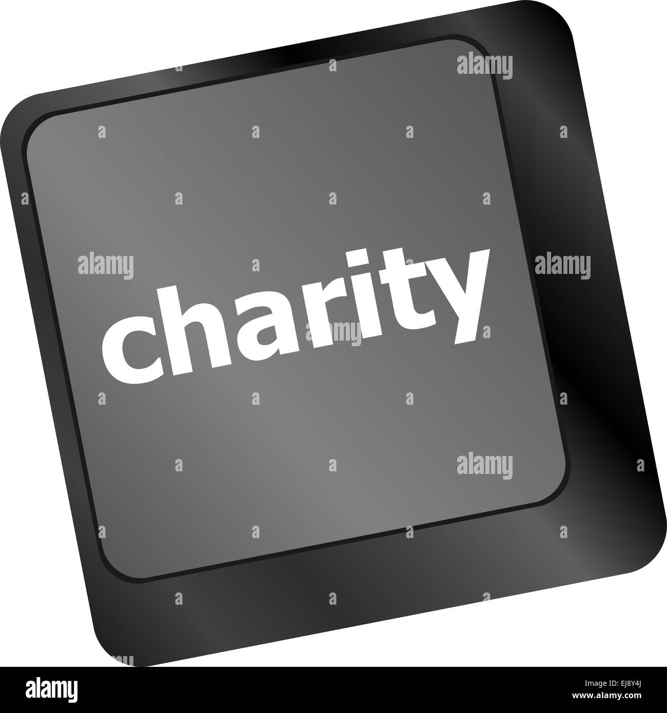 Touche du clavier pour la charité - concept d'affaires Banque D'Images