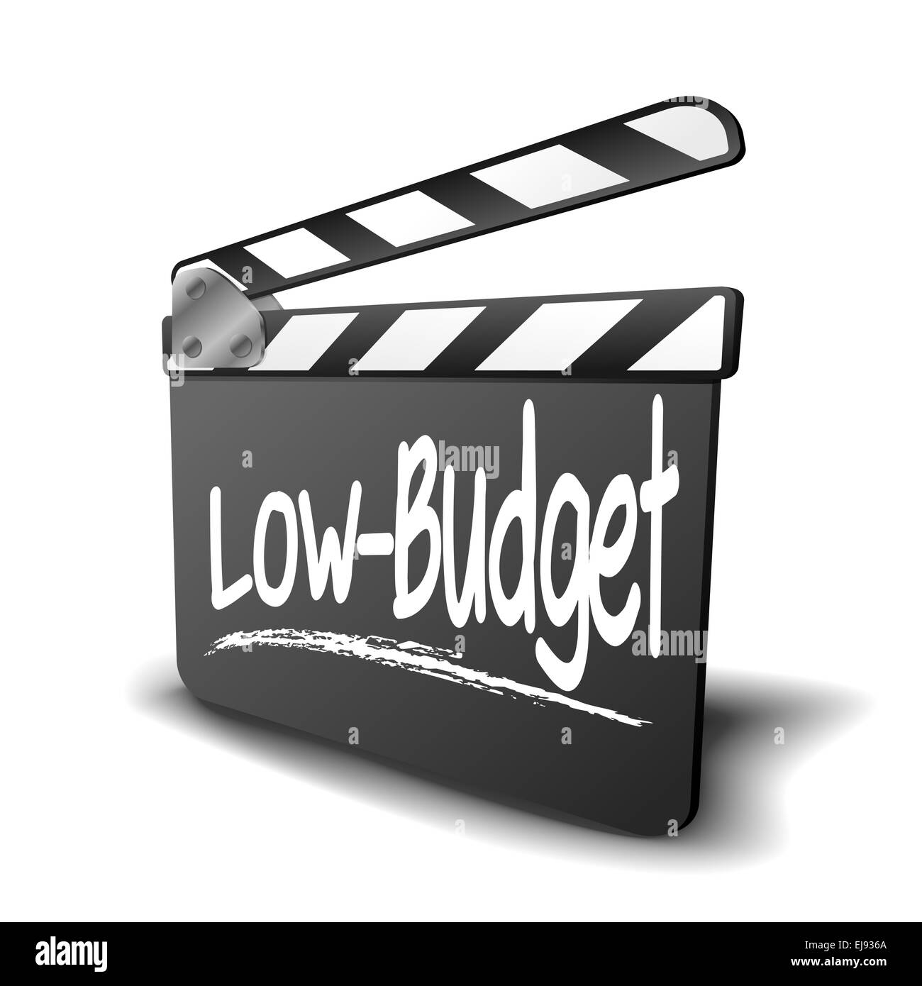 Clapper Board Droits Low-Budget Banque D'Images