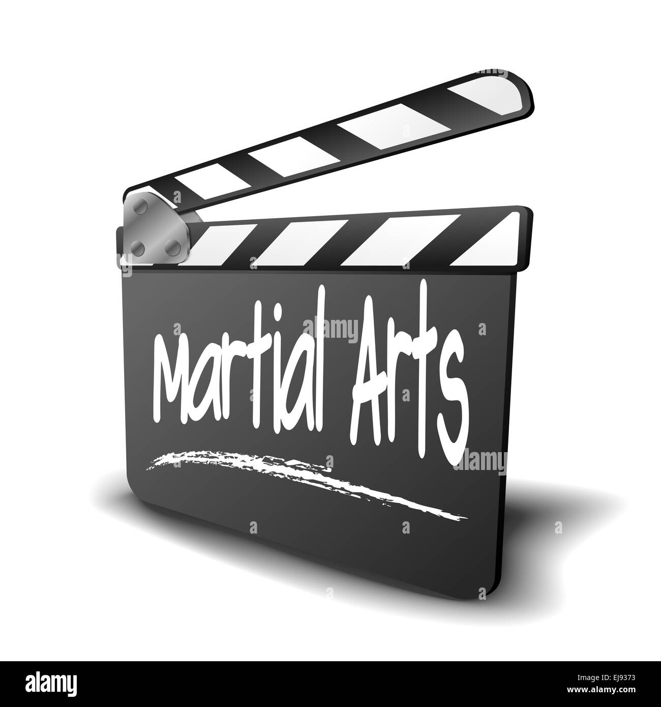 Clapper Board Arts Martiaux Banque D'Images
