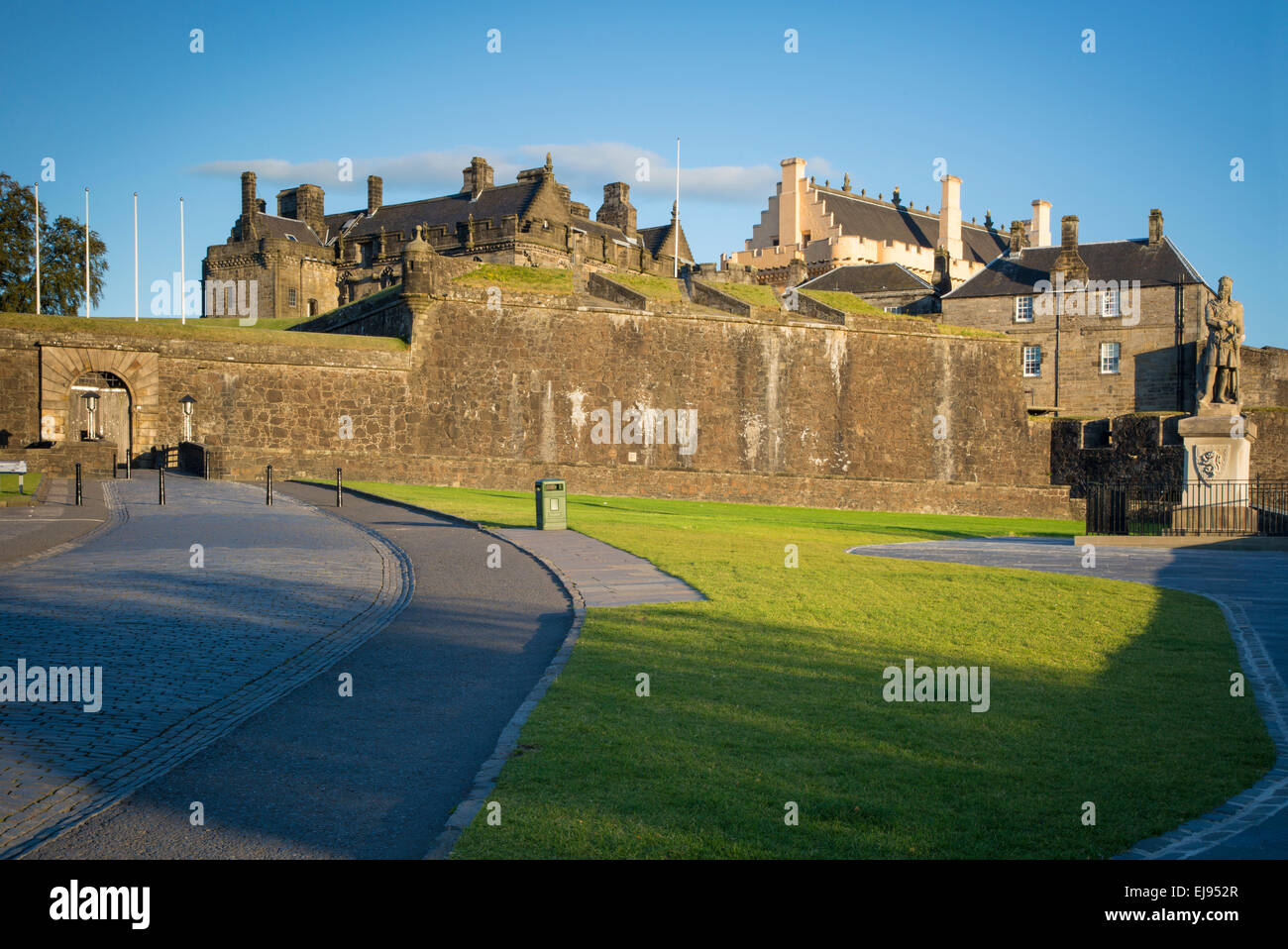 Tôt le matin, au château de Stirling, Stirling, Scotland, UK Banque D'Images