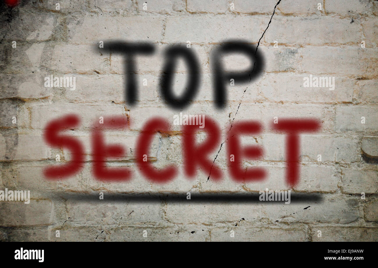 Concept Top Secrect Banque D'Images