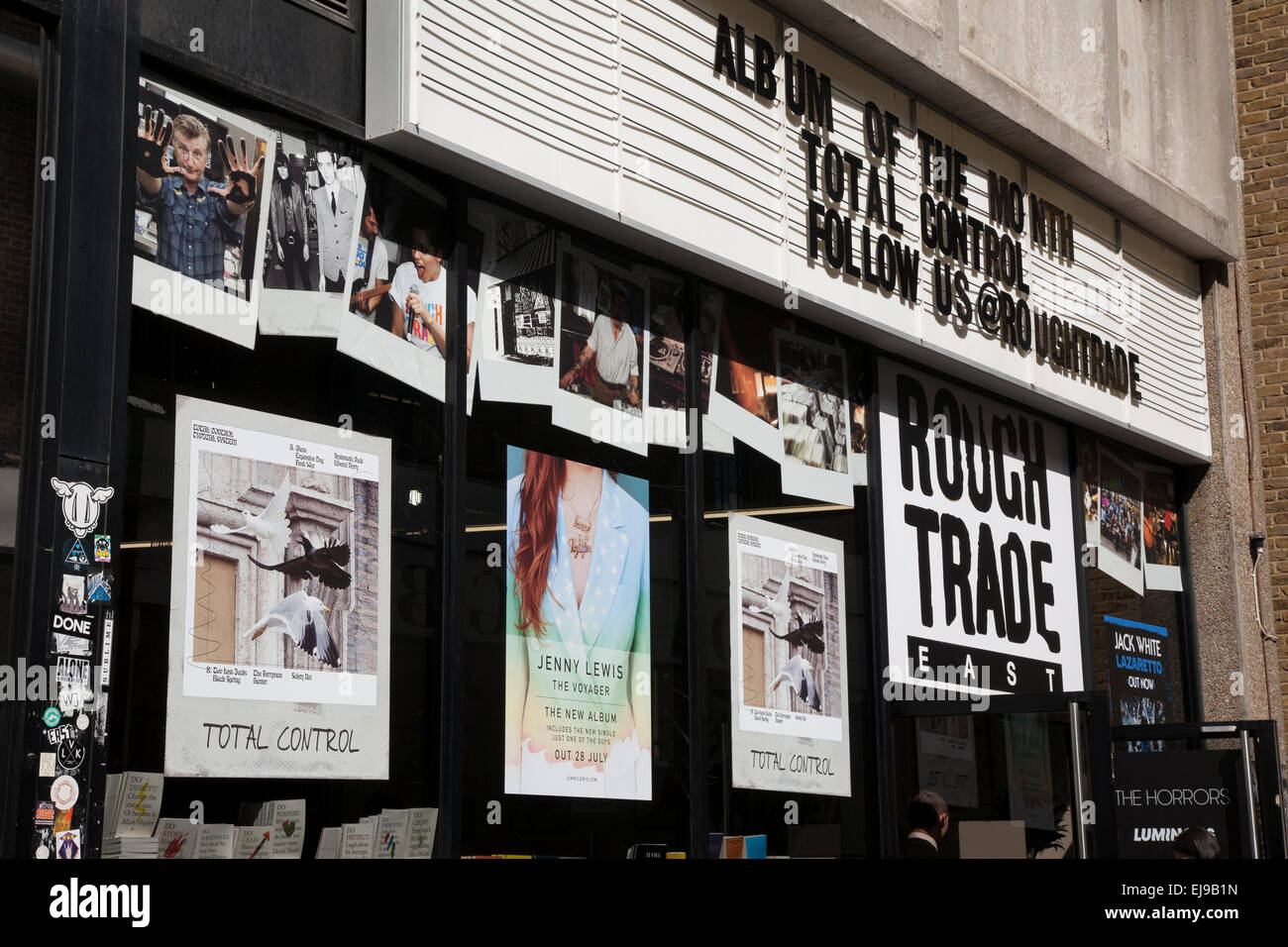 Rough Trade East Record Shop, Dray à pied, Brick Lane, Spitalfields, Londres, Angleterre, Royaume-Uni Banque D'Images