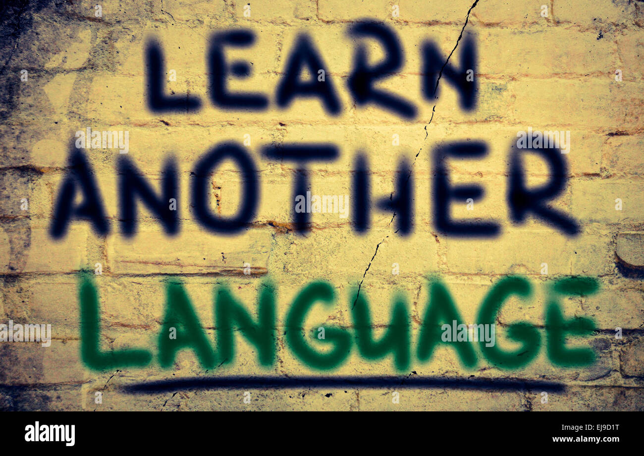 Apprendre une autre langue Concept Banque D'Images