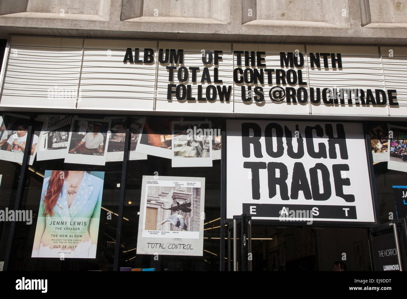 Rough Trade East Record Shop, Dray à pied, Brick Lane, Spitalfields, Londres, Angleterre, Royaume-Uni Banque D'Images