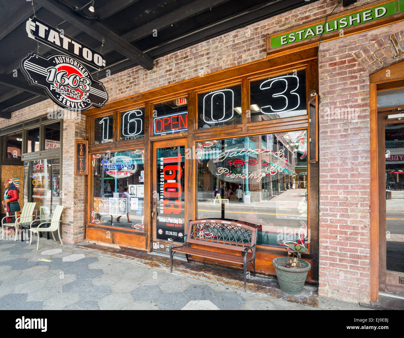 Magasin à Ybor City à Tampa en Floride Banque D'Images