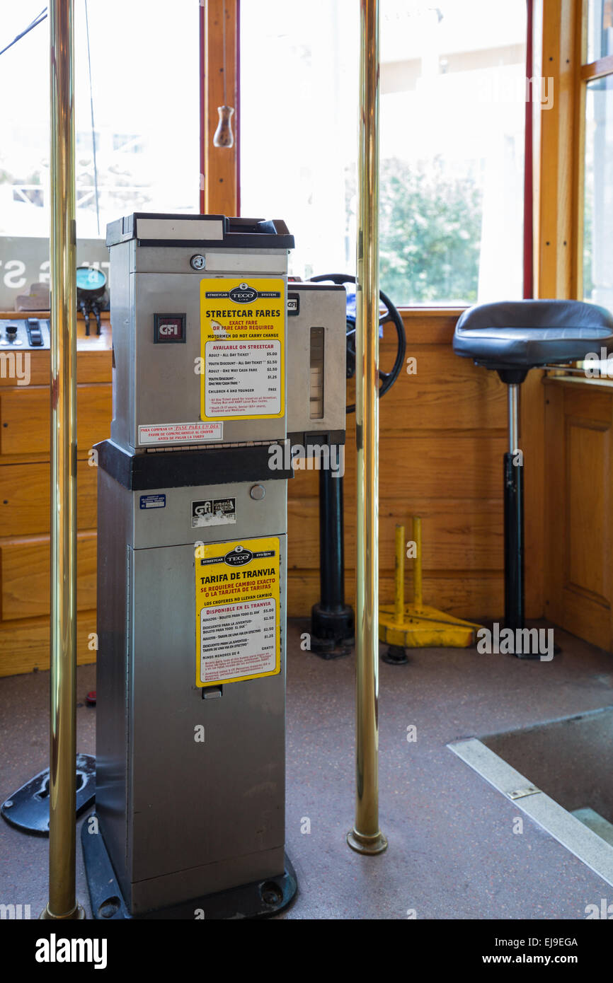 TECO wagon jusqu'à Tampa Ybor City Banque D'Images