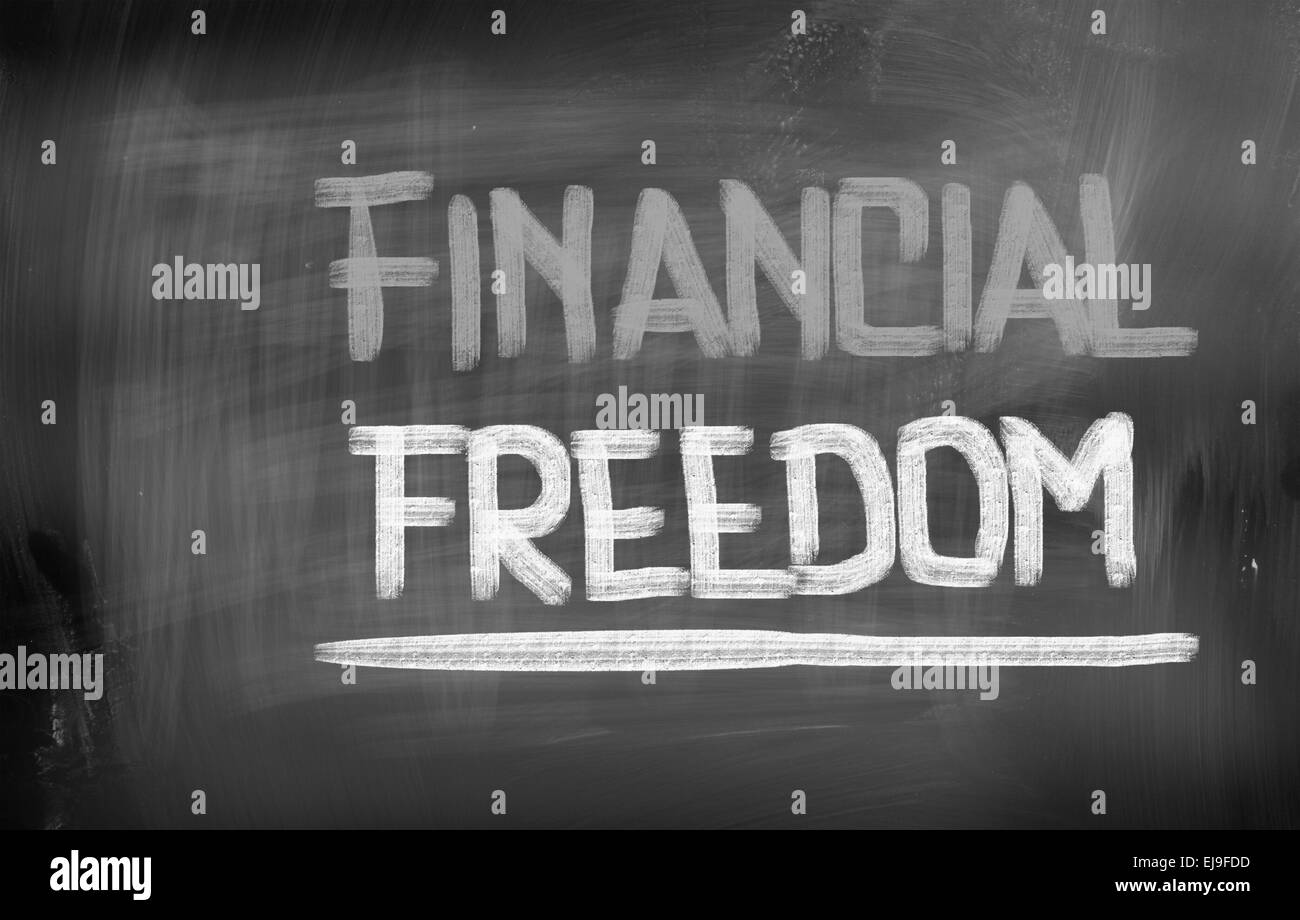 Concept de la liberté financière Banque D'Images
