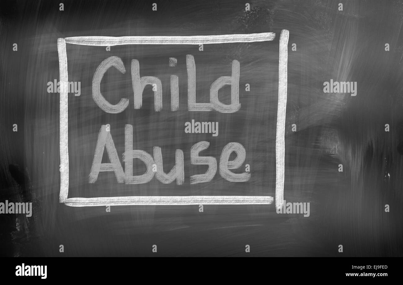Concept de violence envers les enfants Banque D'Images