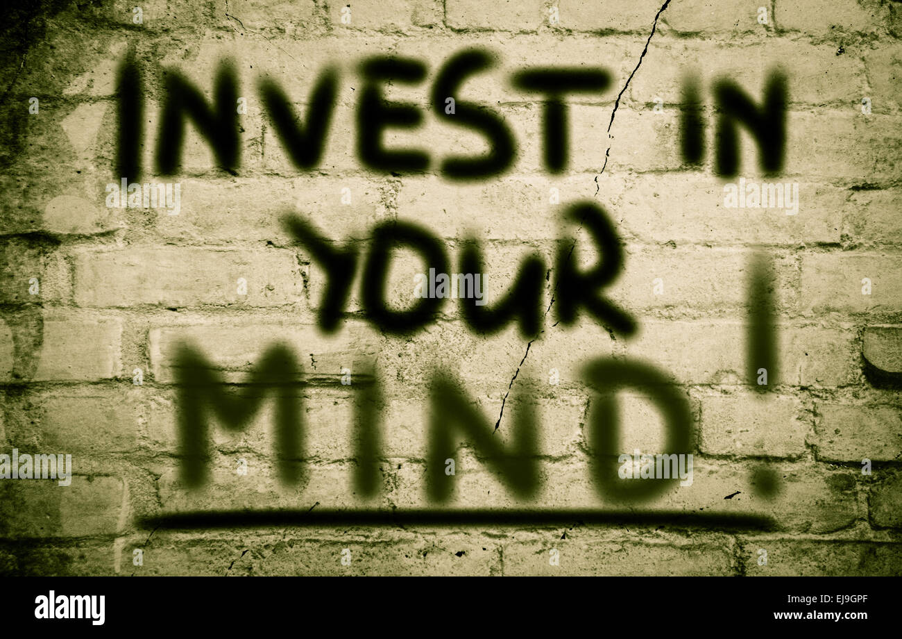 Investir dans votre esprit Concept Banque D'Images