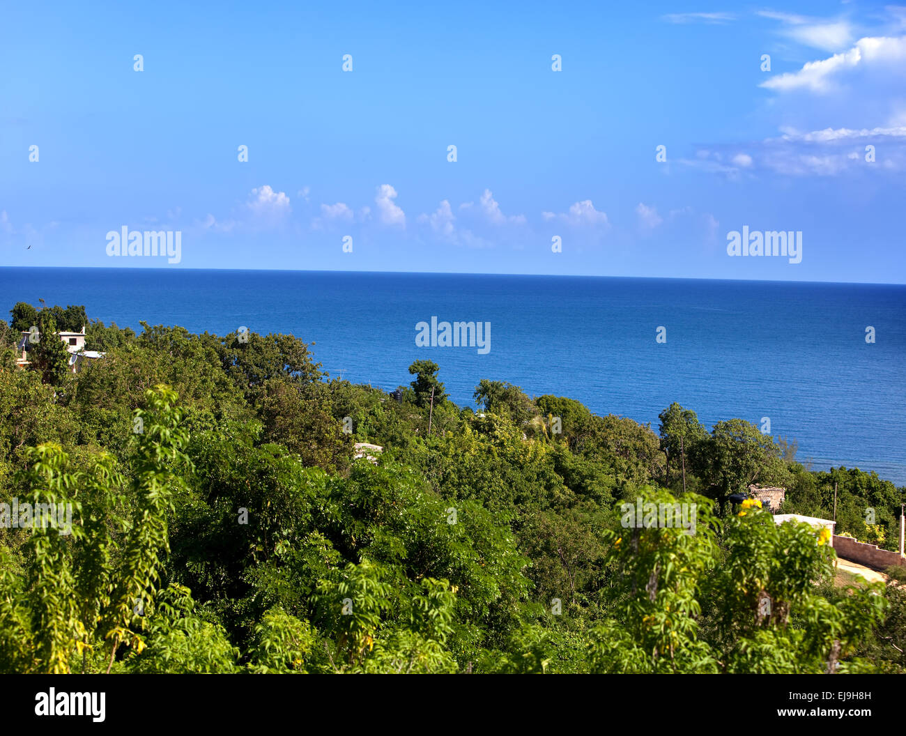 La Jamaïque. La mer dans la journée ensoleillée Banque D'Images