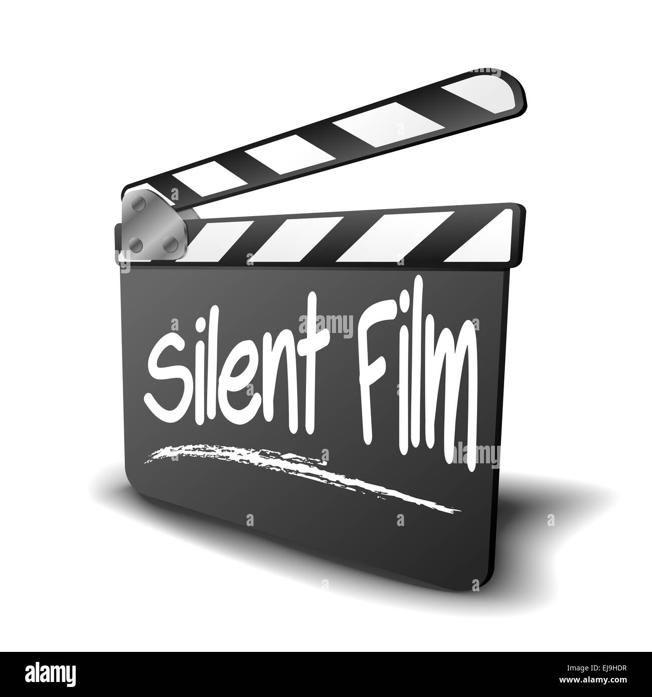 Clapper Board Silent Film Banque D'Images