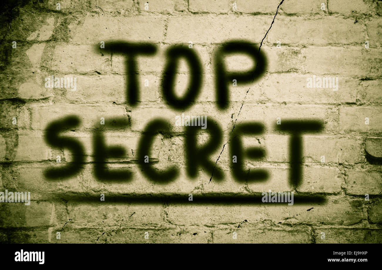 Concept Top Secrect Banque D'Images