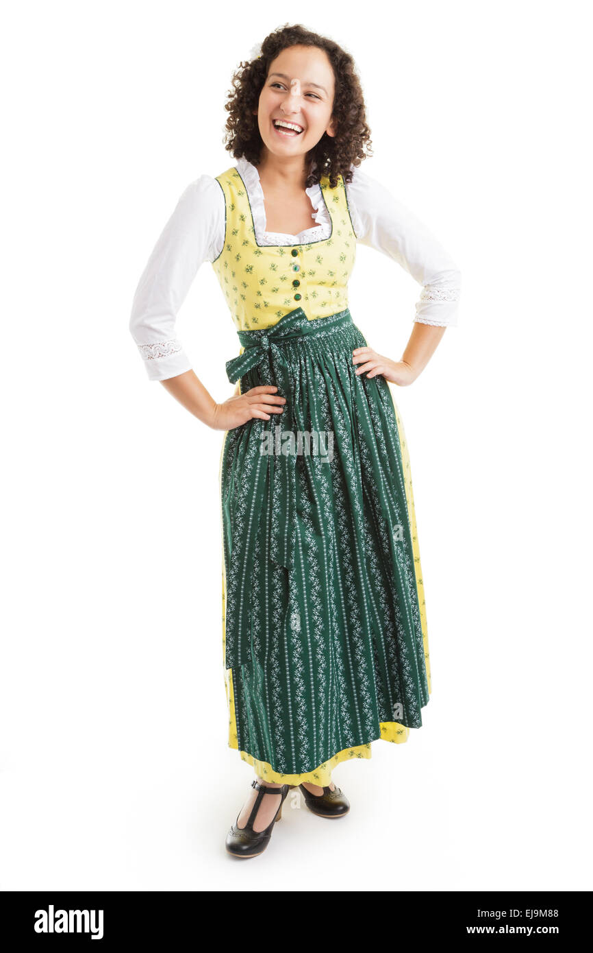 Jeune allemand Dirndl Banque D'Images