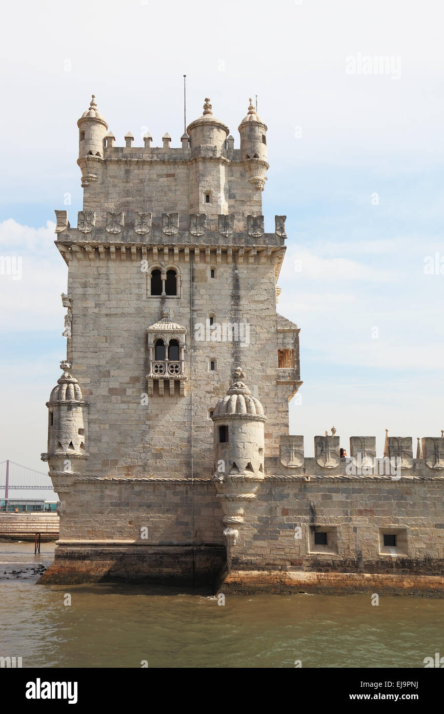 La célèbre Tour de Belem Banque D'Images