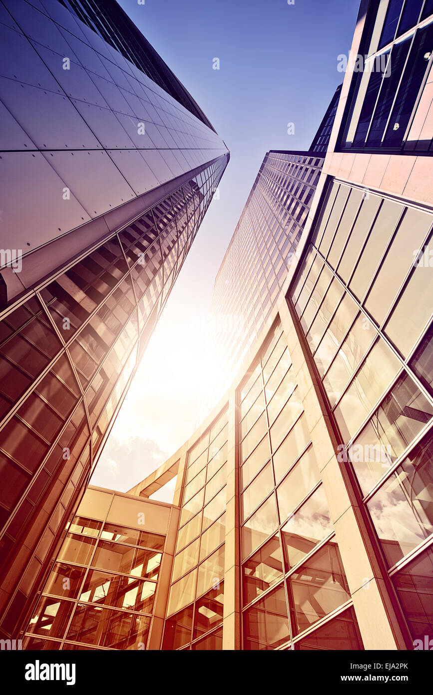 Complexe de bureaux de verre et d'acier Banque D'Images