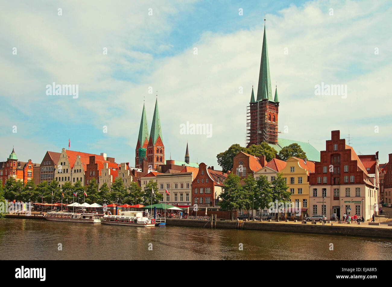 Ville hanséatique de Lübeck, Allemagne Banque D'Images