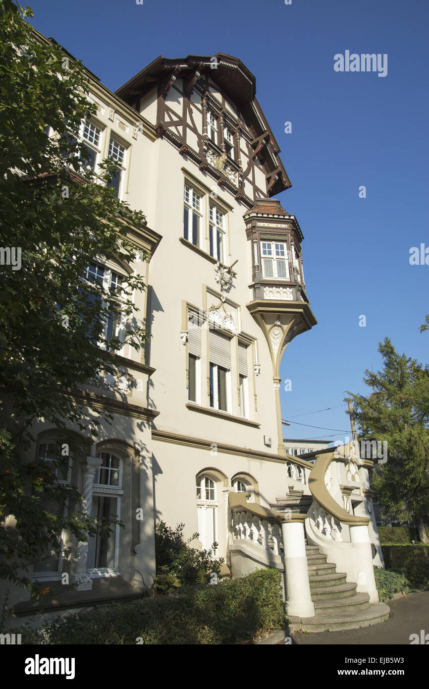 Cityvilla à Recklinghausen, Allemagne Banque D'Images
