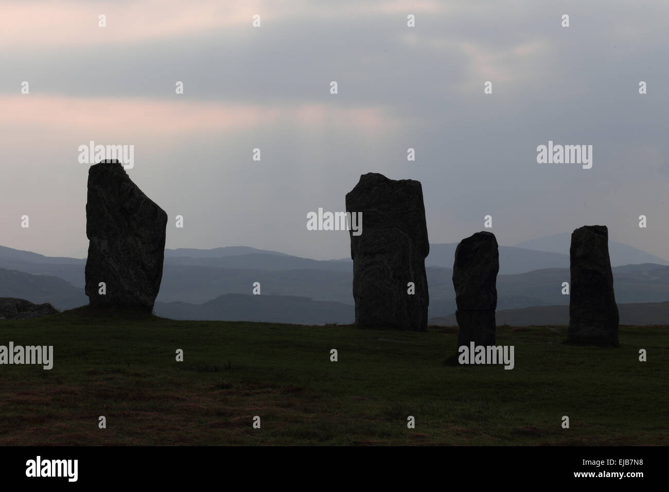 Calanais Standing Stones, Lewis, Scotland Banque D'Images