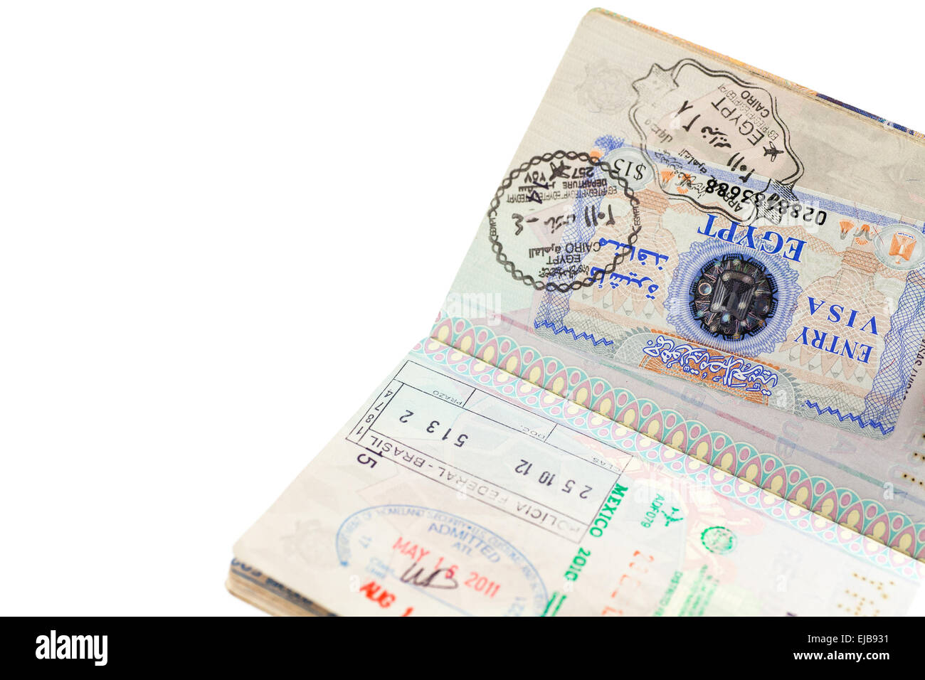 Tampon de passeport mexique Banque de photographies et d’images à haute résolution Alamy