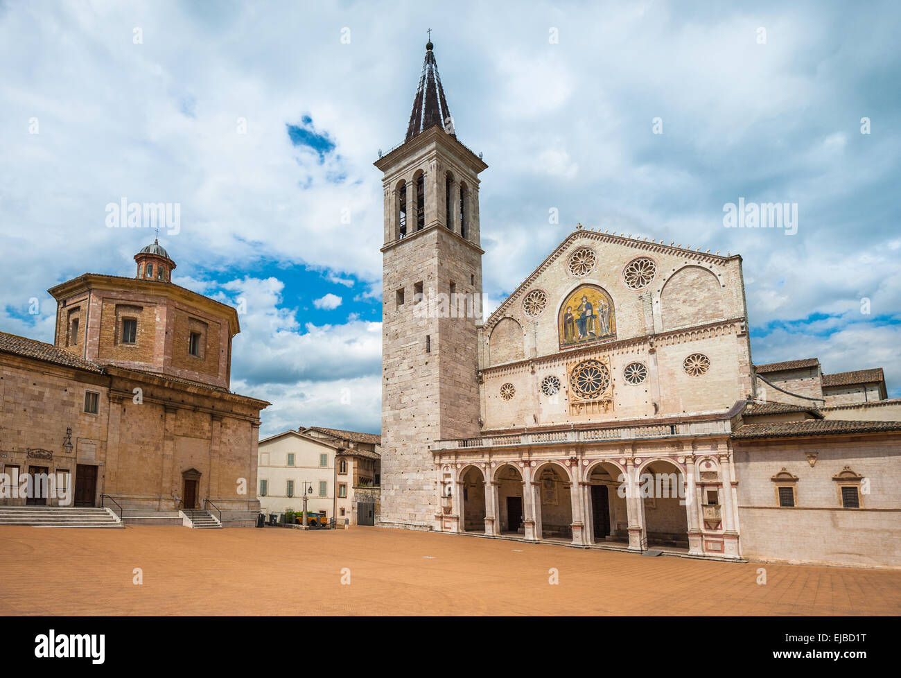 La Cathédrale de Spolète, Ombrie, Italie Banque D'Images
