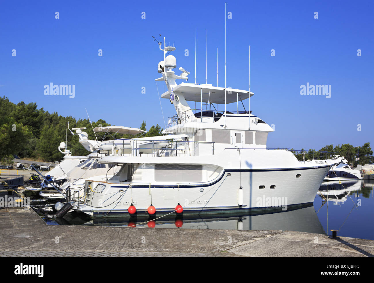 Belle location sur le quai. Banque D'Images